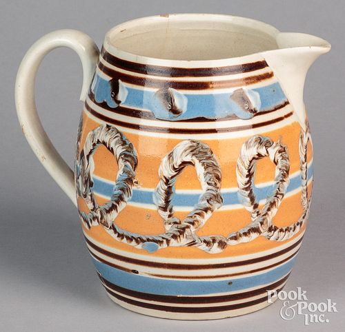 MOCHA PITCHER, 19TH C.Mocha