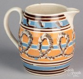 MOCHA PITCHER, 19TH C.Mocha pi