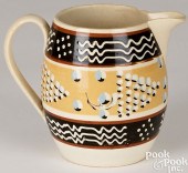 MOCHA PITCHER, 19TH C.Mocha pi