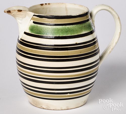 MOCHA PITCHER, WITH BLACK AND