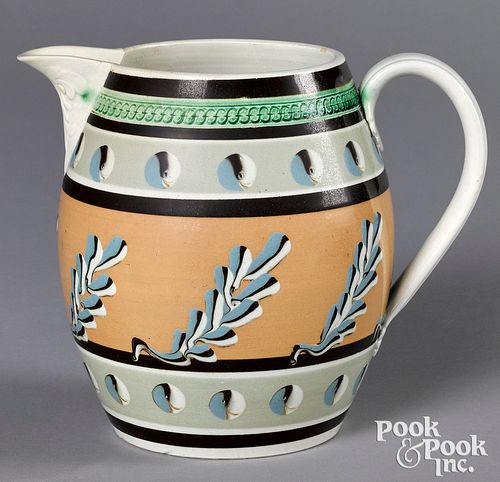 MOCHA PITCHER, WITH CAT'S-EYE AND