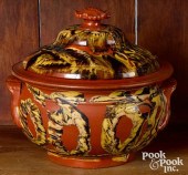 MOCHA REDWARE COVERED POTMocha