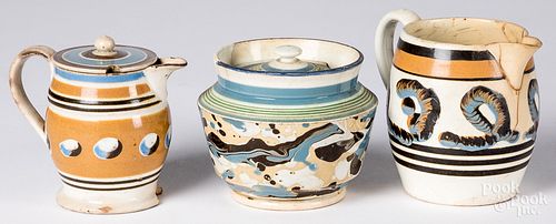 MOCHA TABLEWARES, 19TH C.Mocha