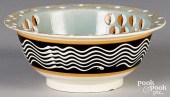 MOCHA WASH BOWL, 19TH C.Mocha
