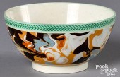 MOCHA WASTE BOWL, WITH MARBLEI