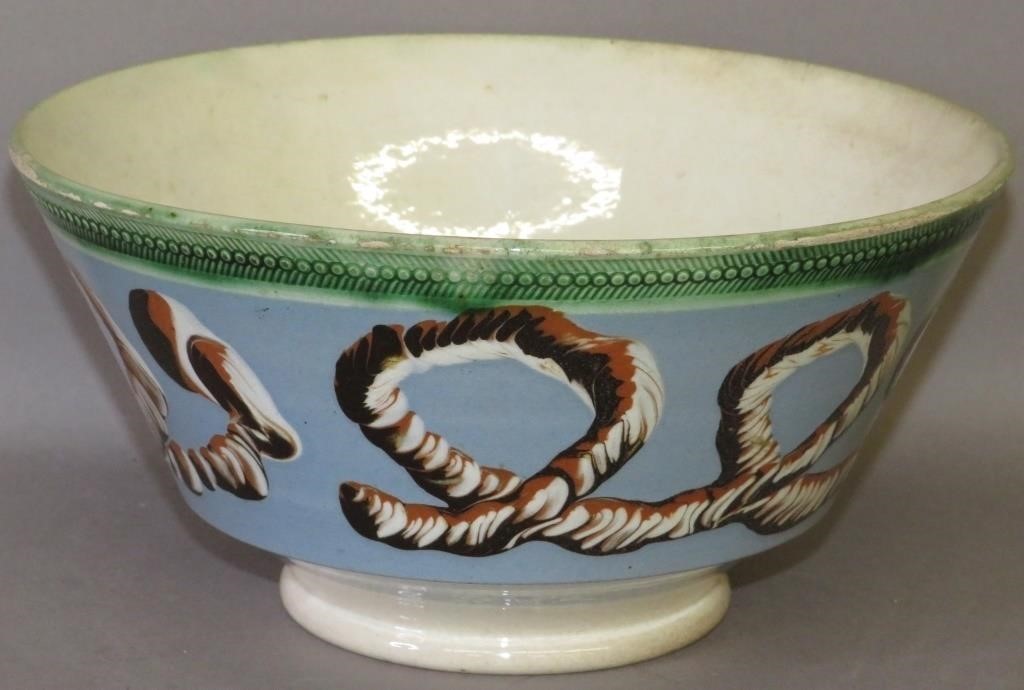 MOCHAWARE EARTHWORM PATTERN BOWLca.