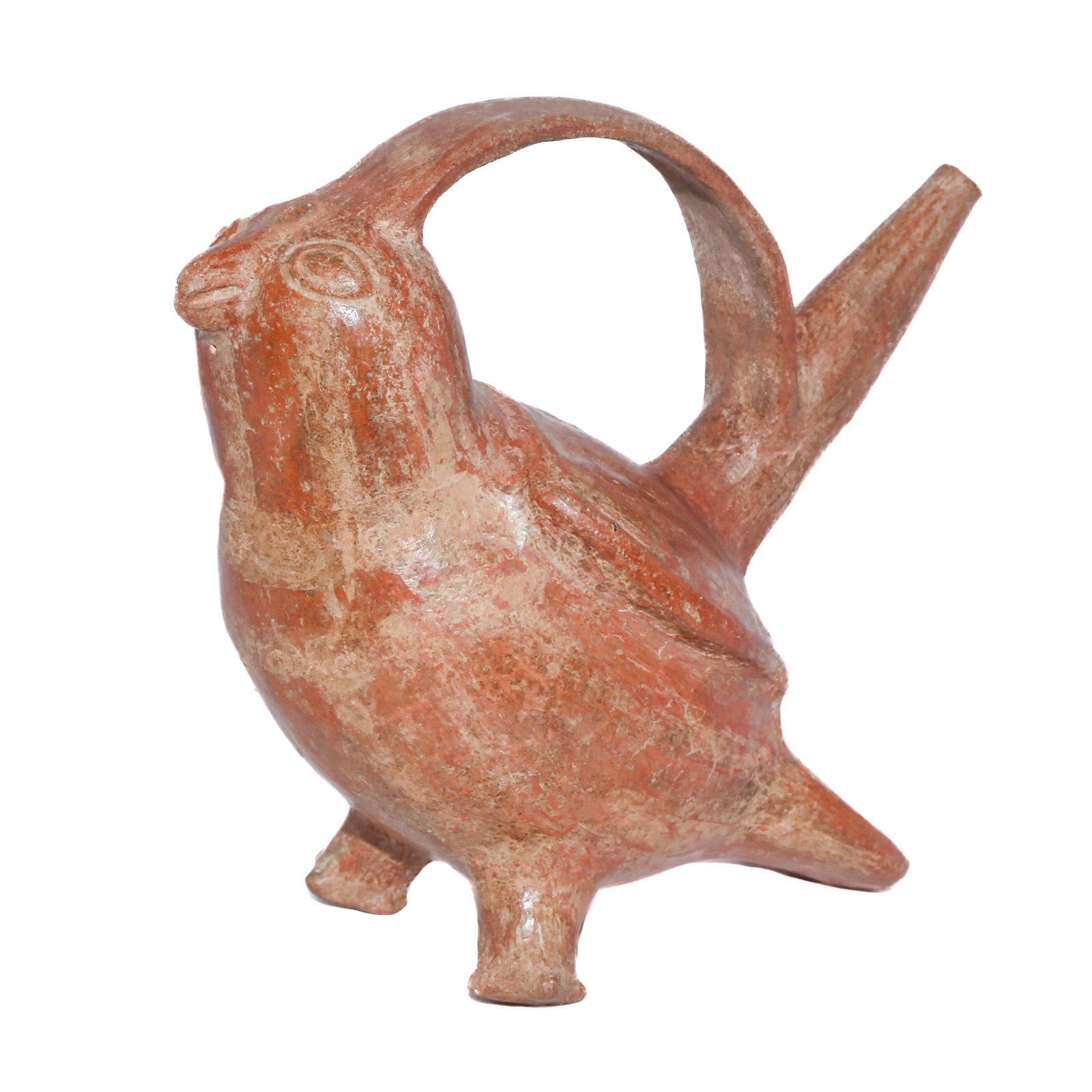 MOCHE BIRD-FORM BRIDGE-SPOUT VESSEL