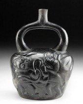 MOCHE BLACKWARE VESSEL - AI AP