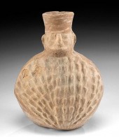 MOCHE POTTERY FIGURAL CACTUS J
