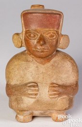MOCHE POTTERY FIGURAL PORTRAIT