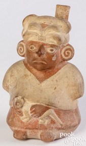 MOCHE POTTERY PORTRAIT VESSELM