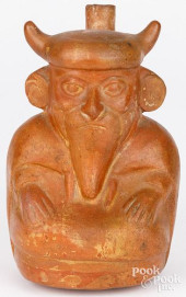 MOCHE POTTERY STIRRUP VESSEL<b
