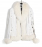 Moda Martani fur trimmed leath