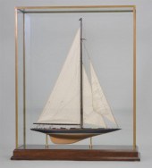 MODEL OF 1954 AMERICA'S CUP YA