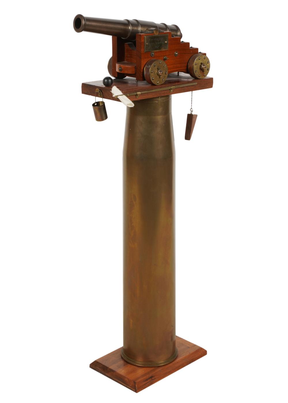 MODEL OF A CANNON ON