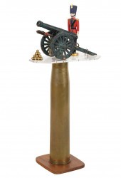 MODEL OF A CANNON ON PEDESTALM