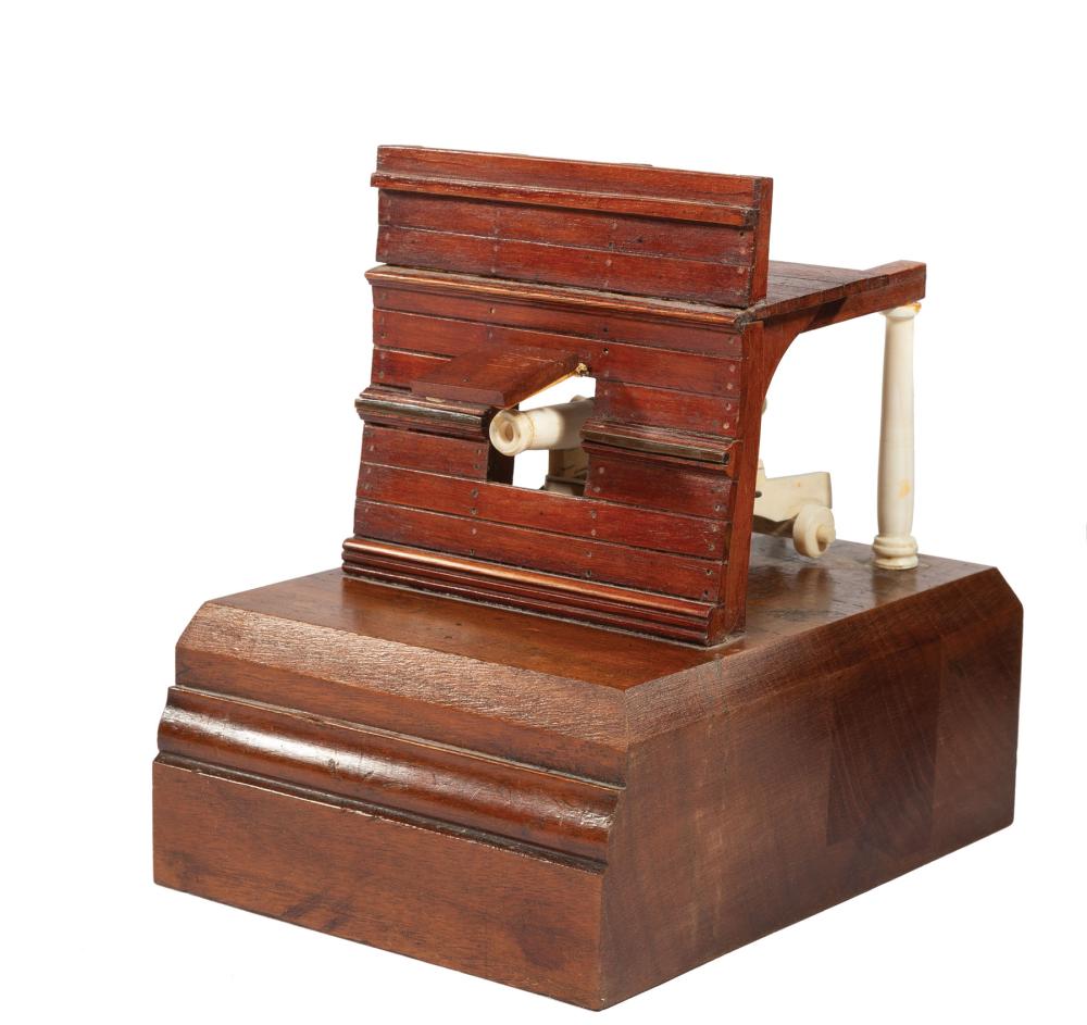 MODEL OF A NAVAL CANNONAntique