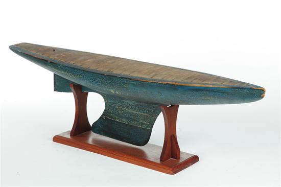 MODEL OF A SHIP HULL.  American 