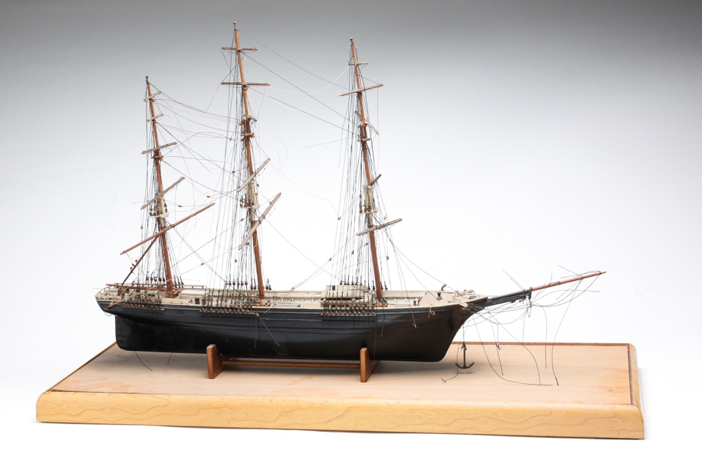 MODEL OF A THREE-MASTED SAILING