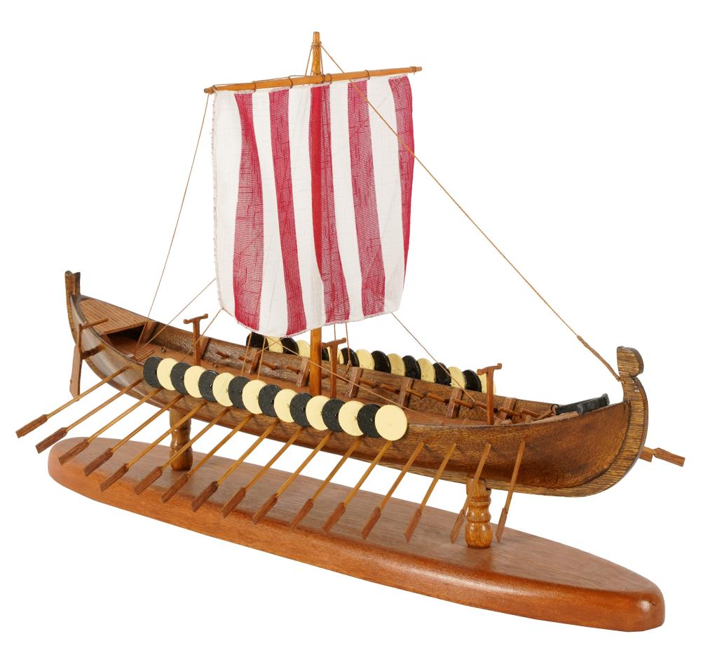 MODEL OF A VIKING SHIPModel of a