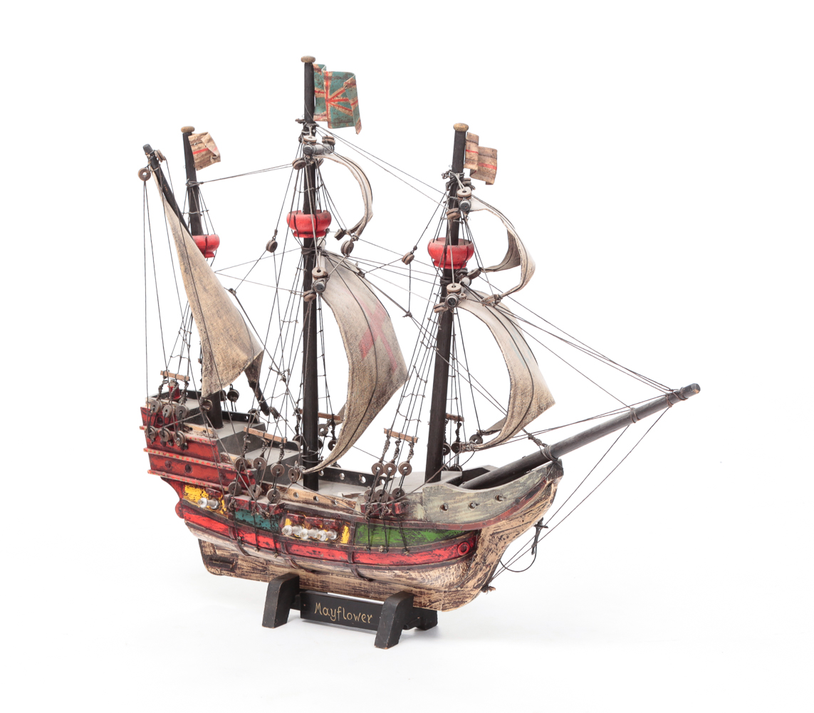 MODEL OF THE MAYFLOWER. Second half