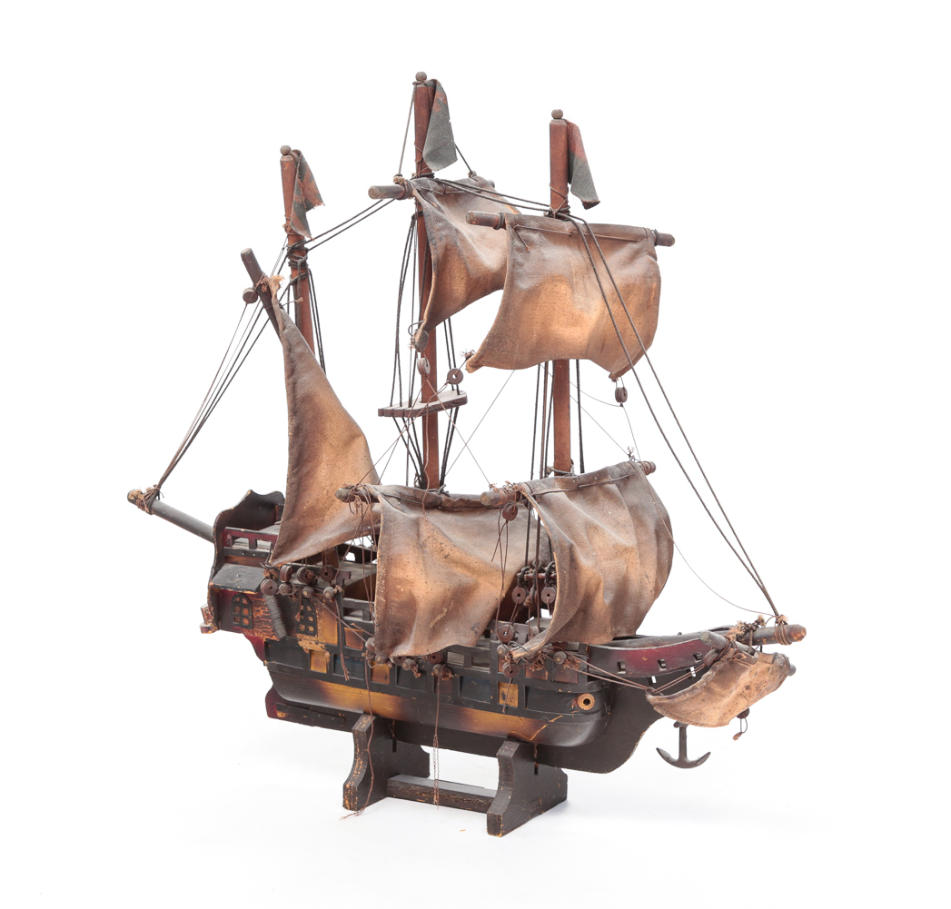 MODEL OF THE MAYFLOWER. Second half
