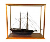 MODEL SHIP OF 19TH C. WHALING