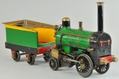 MODEL STEAM LOCOMOTIVE AND TEN
