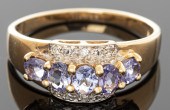 MODERN 10K YELLOW GOLD, TANZAN