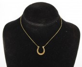 MODERN 14K YELLOW GOLD HORSESH