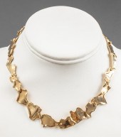 MODERN 14K YELLOW GOLD SCULPTU