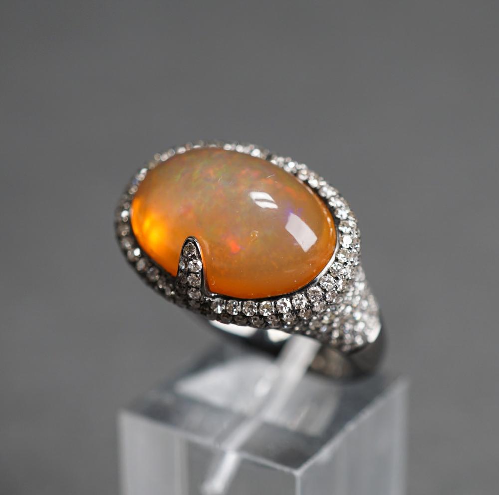 MODERN 18-KARAT BLACKENED GOLD,