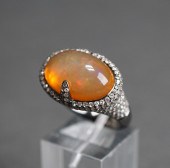MODERN 18-KARAT BLACKENED GOLD