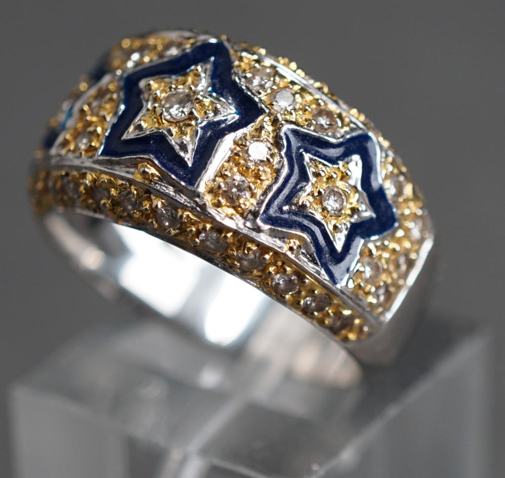 MODERN 18-KARAT WHITE-GOLD, DIAMOND