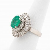 MODERN 2.2 CTW EMERALD, DIAMON