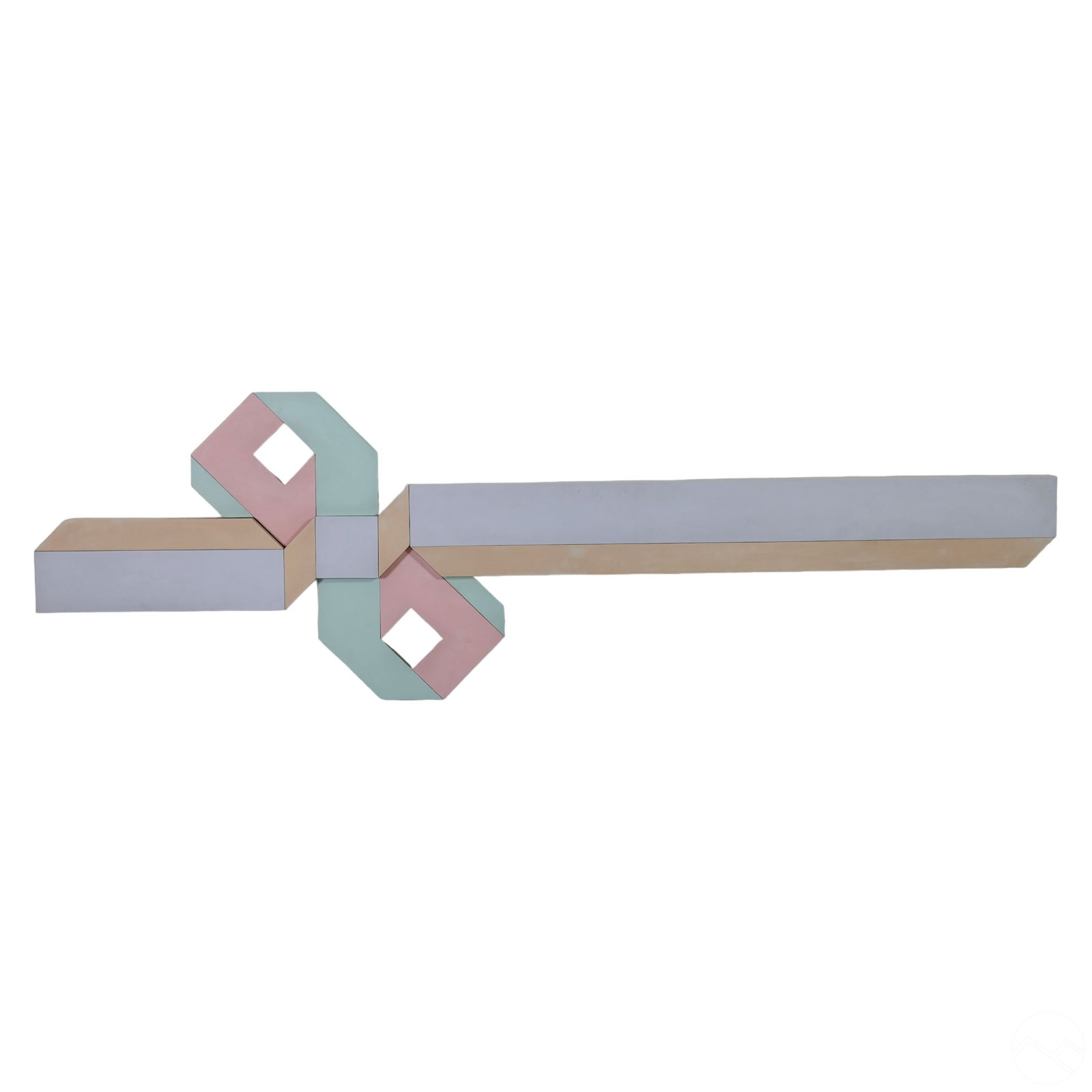 MODERN 3-D GEOMETRIC HELIX WOOD