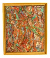 MODERN ABSTRACT COMPOSITION, O