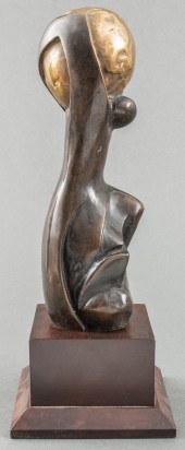 MODERN ABSTRACT FIGURAL BRONZE