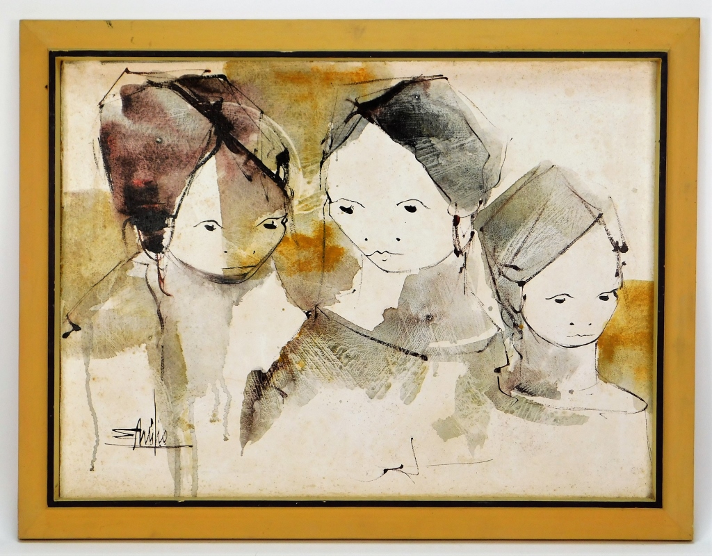 MODERN ABSTRACT THREE GIRLS