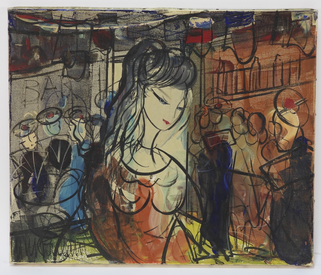 MODERN ABSTRACT WOMAN PAINTING