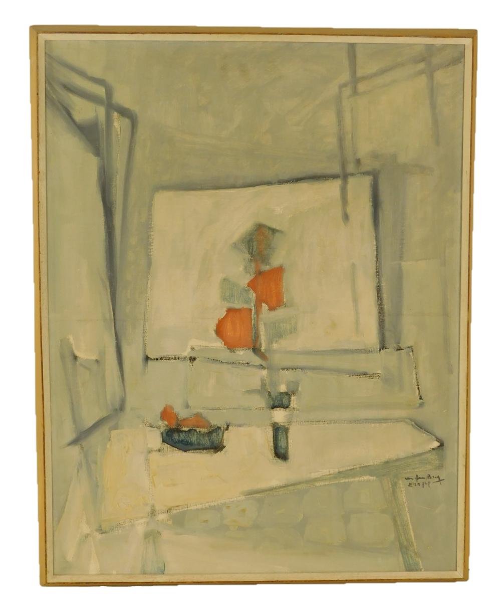MODERN ABSTRACTED INTERIOR SCENE,