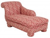 MODERN ACORN MOTIF CHAISE LONG