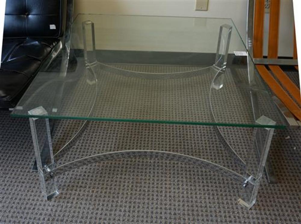 MODERN ACRYLIC, CHROME PLATED AND