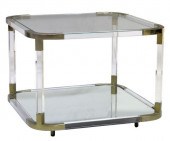 MODERN ACRYLIC & GLASS TWO-TIE