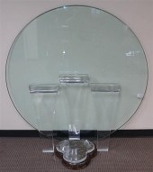 MODERN ACRYLIC TRI-SCROLL BASE