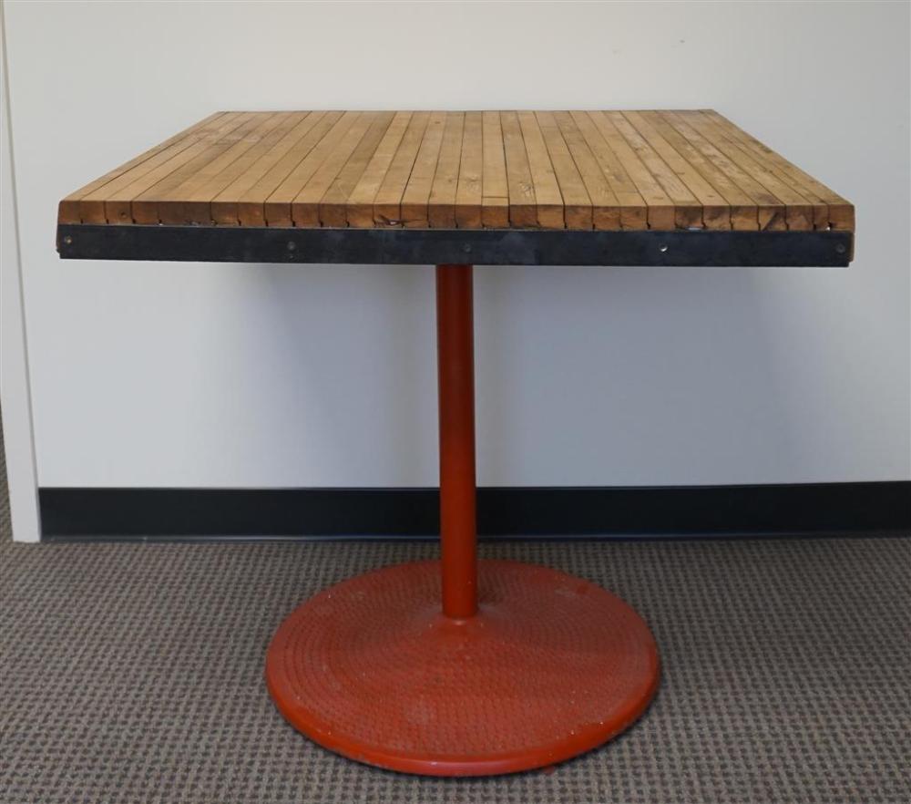 MODERN AMERICAN RED PAINTED CAST