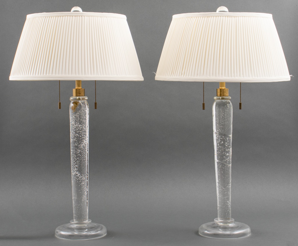 MODERN ART GLASS LAMPS BY JOHN