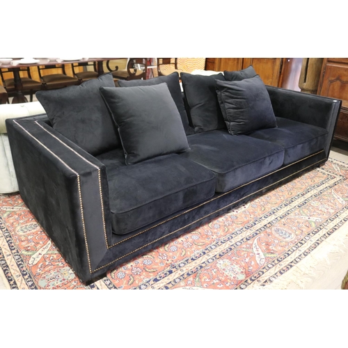 Modern as new, black velour four