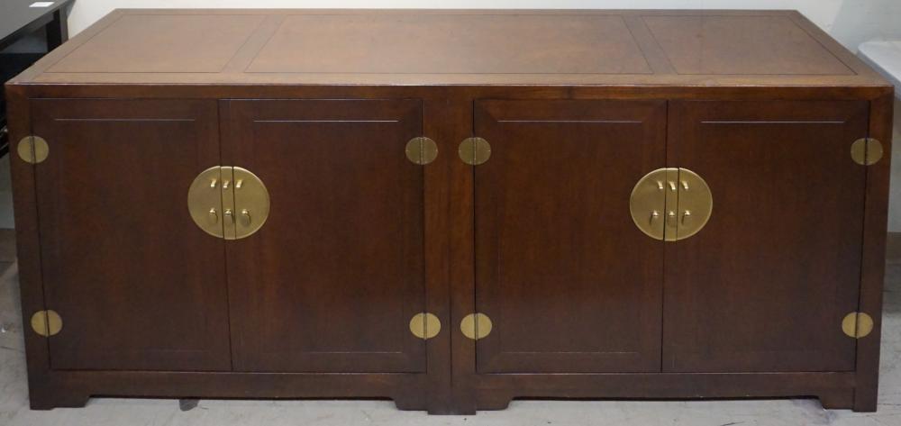 MODERN ASIAN STYLE BRASS MOUNTED