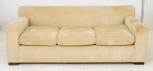 MODERN BEIGE CHENILLE SOFA / C